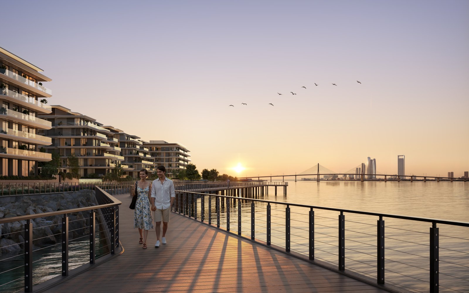 Clubhouse at Bashayer Phase 2 offering a refined community space surrounded by green landscaping